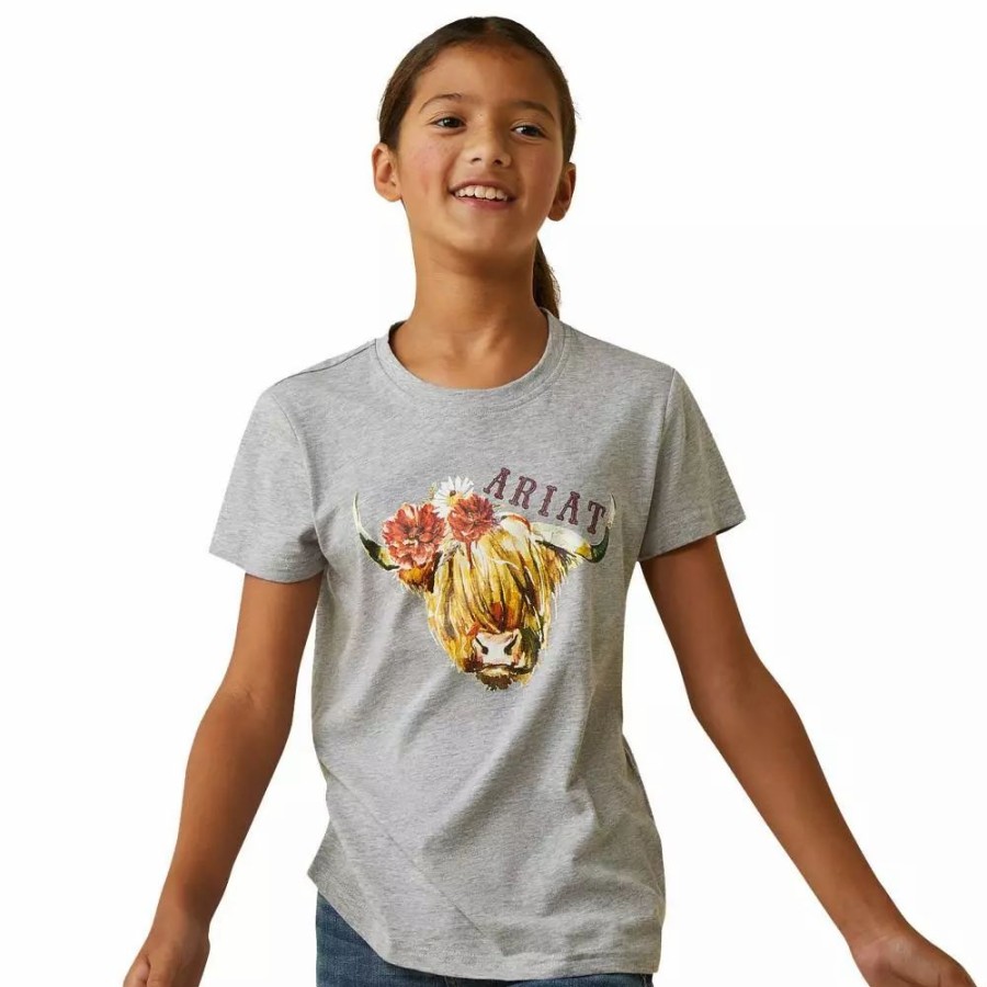 Kids * | Ariat Girl'S Scottish Highlander Tee