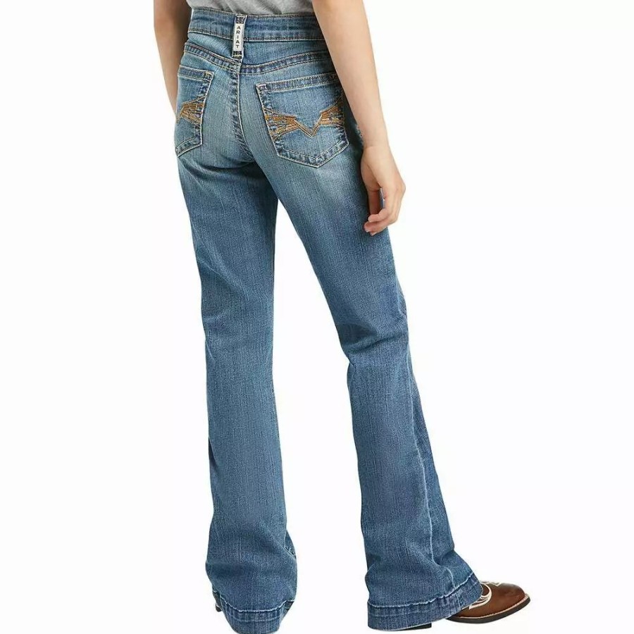 Kids * | Ariat Girls Real Trouser Allessandra