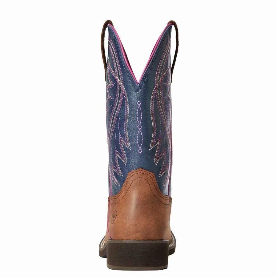 Women * | Ariat Womens Light Toffee/Navy Top Boot