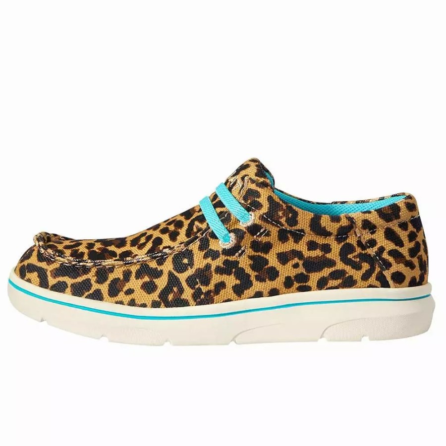 Kids * | Ariat Kids Hilo Sparkle Leopard Casual Shoe