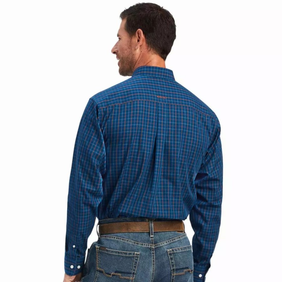 Men * | Ariat Men'S Wrinkle Free Sebastian Classic Fit Shirt