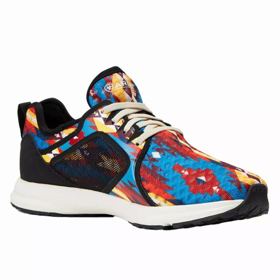 Women * | Ariat Women'S Blue Aztec Fuse Casual