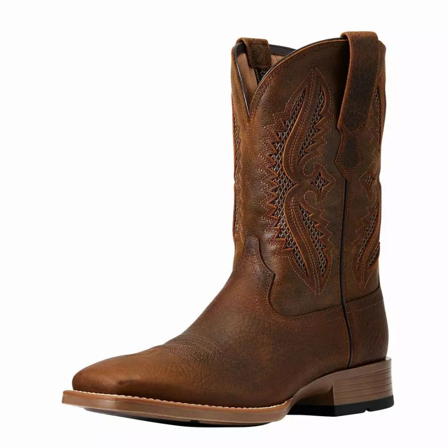 Men * | Ariat Men`S Venttek 360 Rowder Earth 11` Mack Brown Top Square Toe Boot