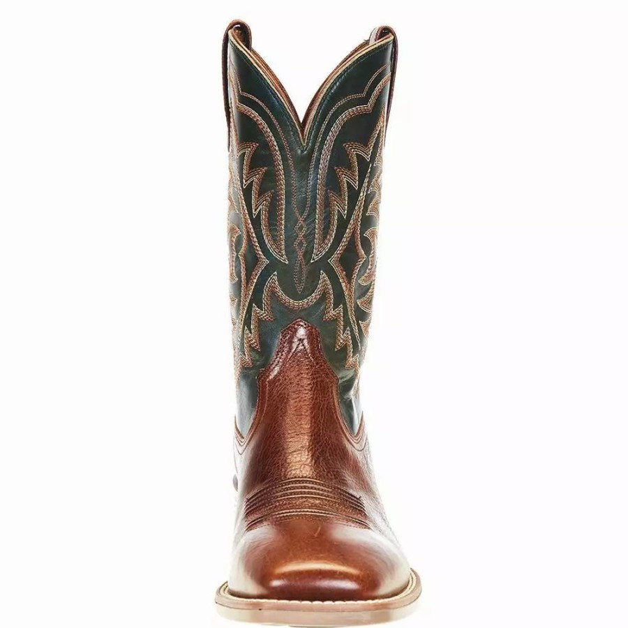 Men * | Ariat Men'S Ariat Ryden Ultra Gingersnap 11In.Tack Green Top Square Toe Boot