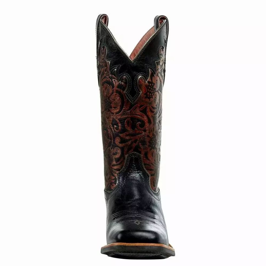 Women * | Ariat Women`S Fiona Midnight Floral Embossed Boot