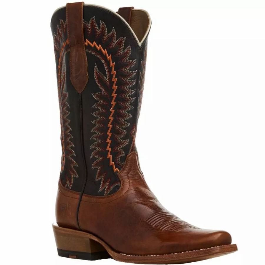 Men * | Ariat Men'S Futurity Time Copper Crunch 13 Ancient Black Top