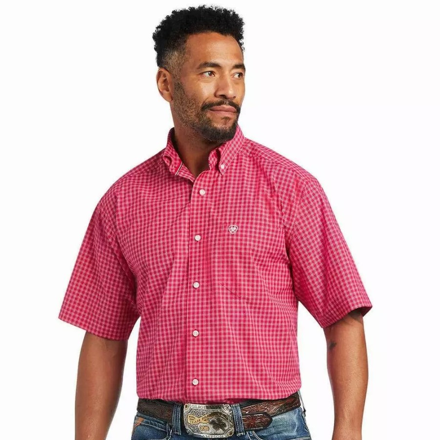 Men * | Ariat Mens Pro Series Miles Classic Fit Shirt