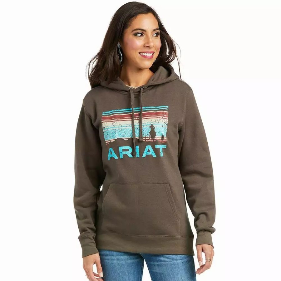 Women * | Ariat Women'S Real Arm Logo Hoodie