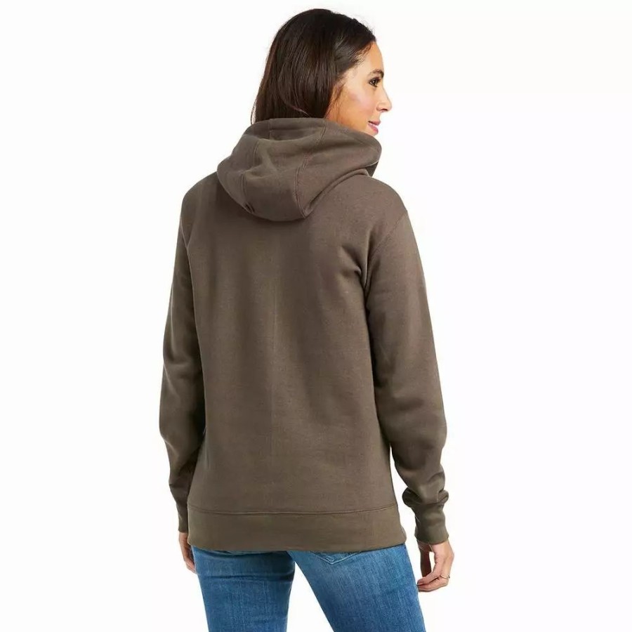 Women * | Ariat Women'S Real Arm Logo Hoodie