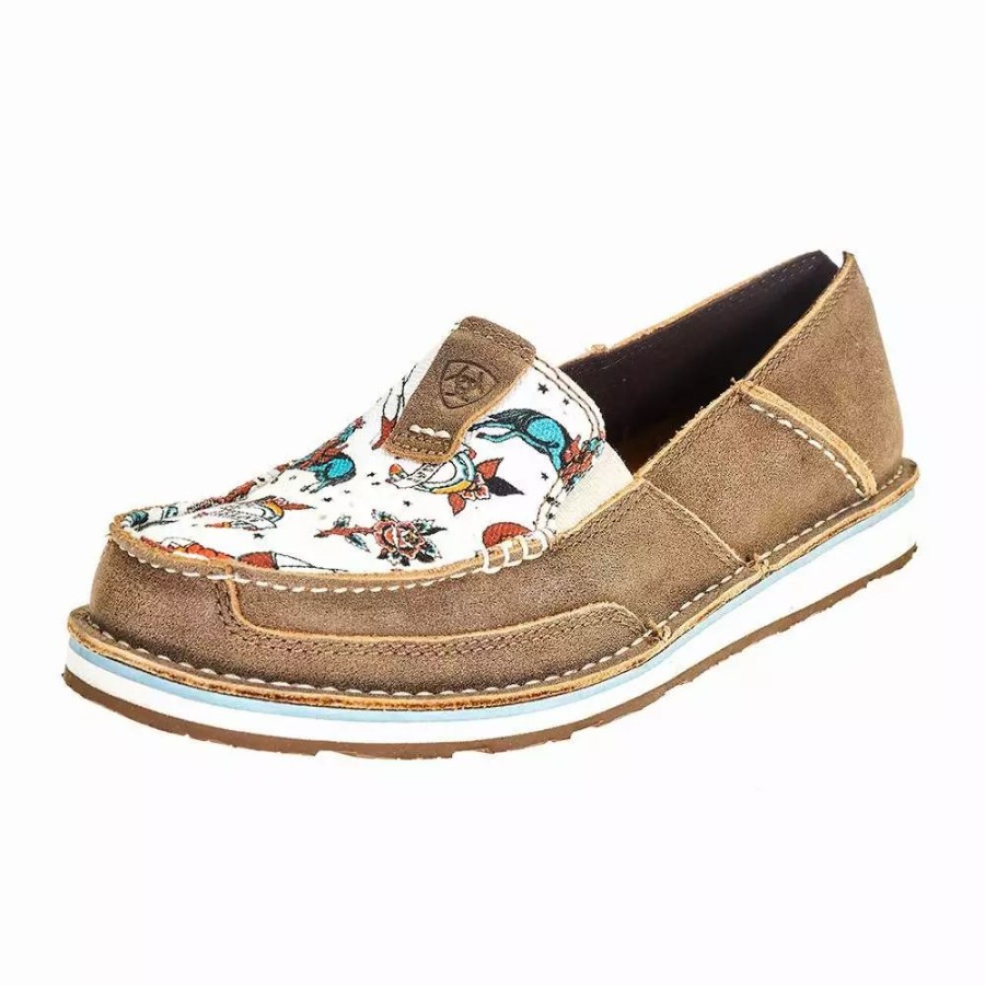 Women * | Ariat Women'S Tan Vintage Cowgirl Print Cruiser