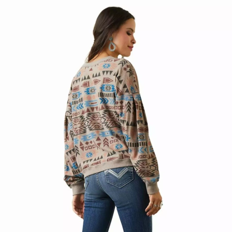 Women * | Ariat Women'S Rainbow Vista Sweatshirt