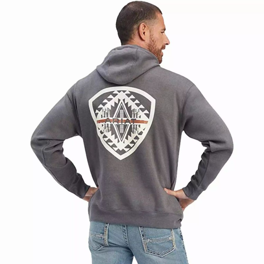 Men * | Ariat Mens Southwest Shield Sweatshirt