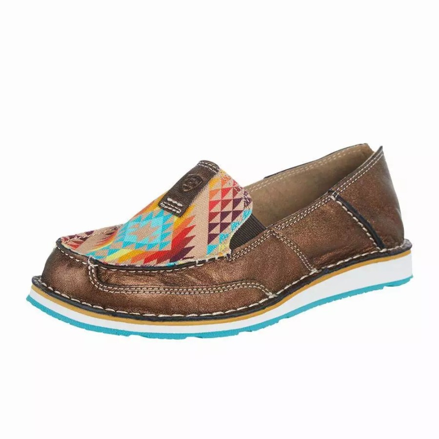 Women * | Ariat Womens Cruiser Copper Metallic/Rainbow Aztec