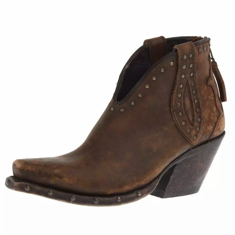 Women * | Ariat Women'S Greeley Naturally Distressed Brown Bootie