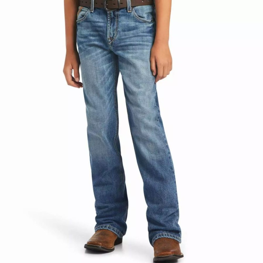 Kids * | Boy'S Ariat Straight B4 Bootcut Jeans