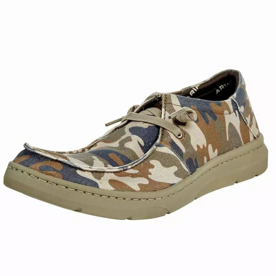 Men * | Ariat Men`S Hilo Stretch Lace Camo Print Casual Shoe