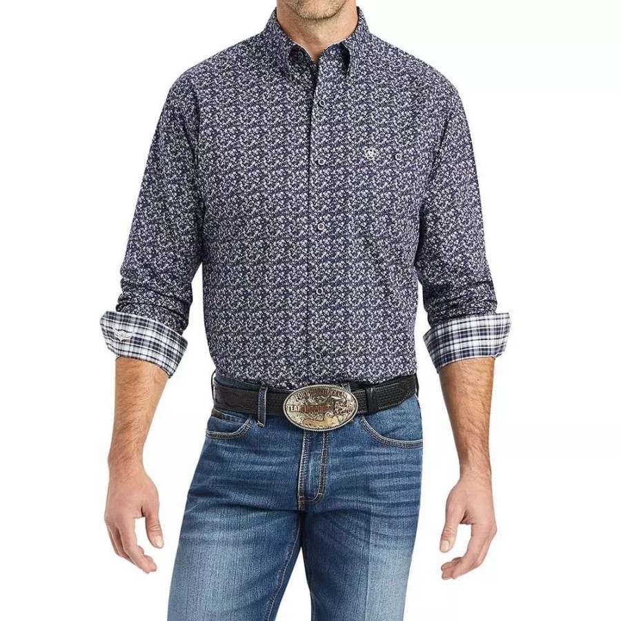 Men * | Ariat Men'S Trailblazer Stretch Classic Fit Shirt