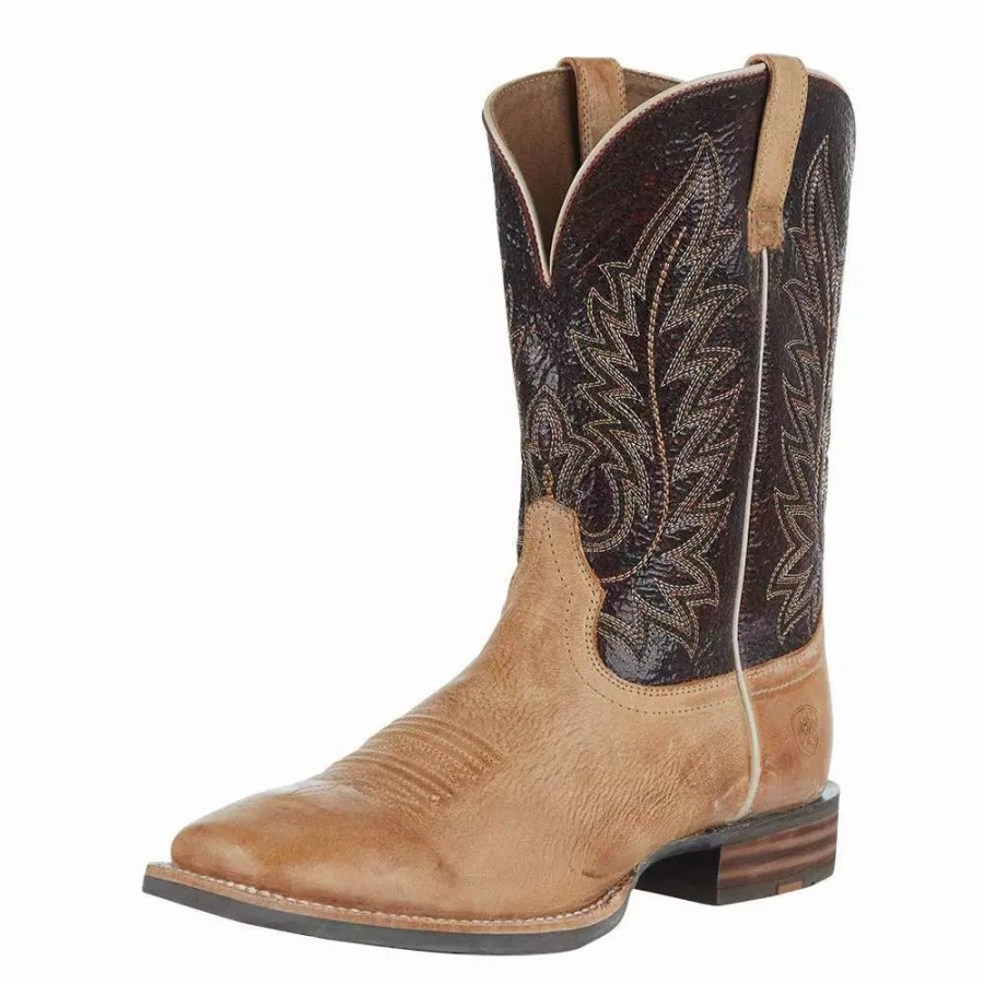 Men * | Ariat Men`S Ridin High Desert Tan 11 Dark Brick Top