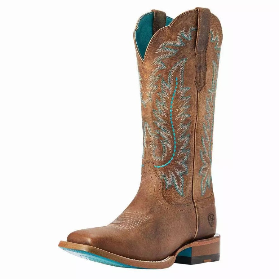 Women * | Ariat Women'S Frontier Tan 12 Tan Cowgirl Boot