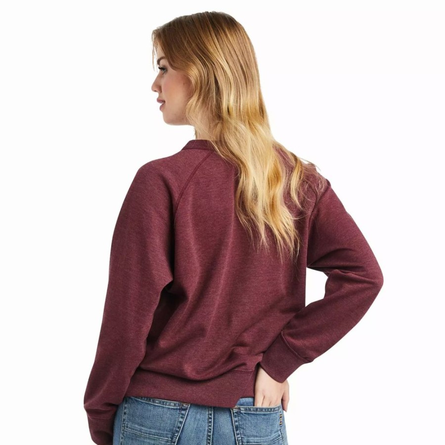 Women * | Ariat Women'S Desert Ride Crew Sweatshirt