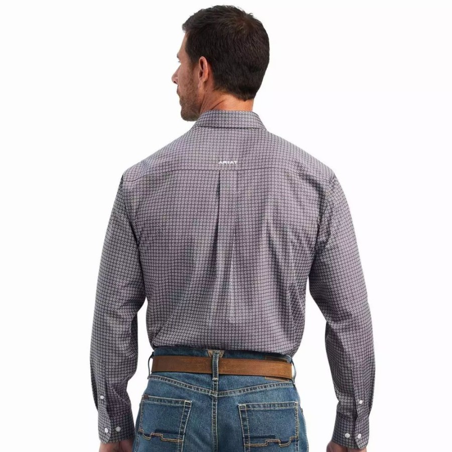 Men * | Ariat Men'S Wrinkle Free Shea Classic Fit Shirt