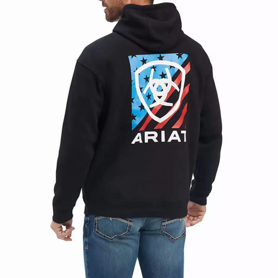 Men * | Ariat Men'S Americana Block Sweatshirt