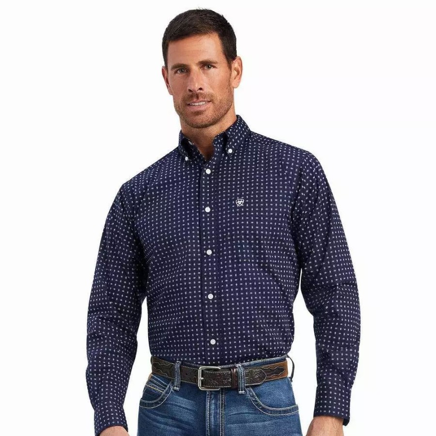 Men * | Ariat Men'S Niko Stretch Fitted Shirt