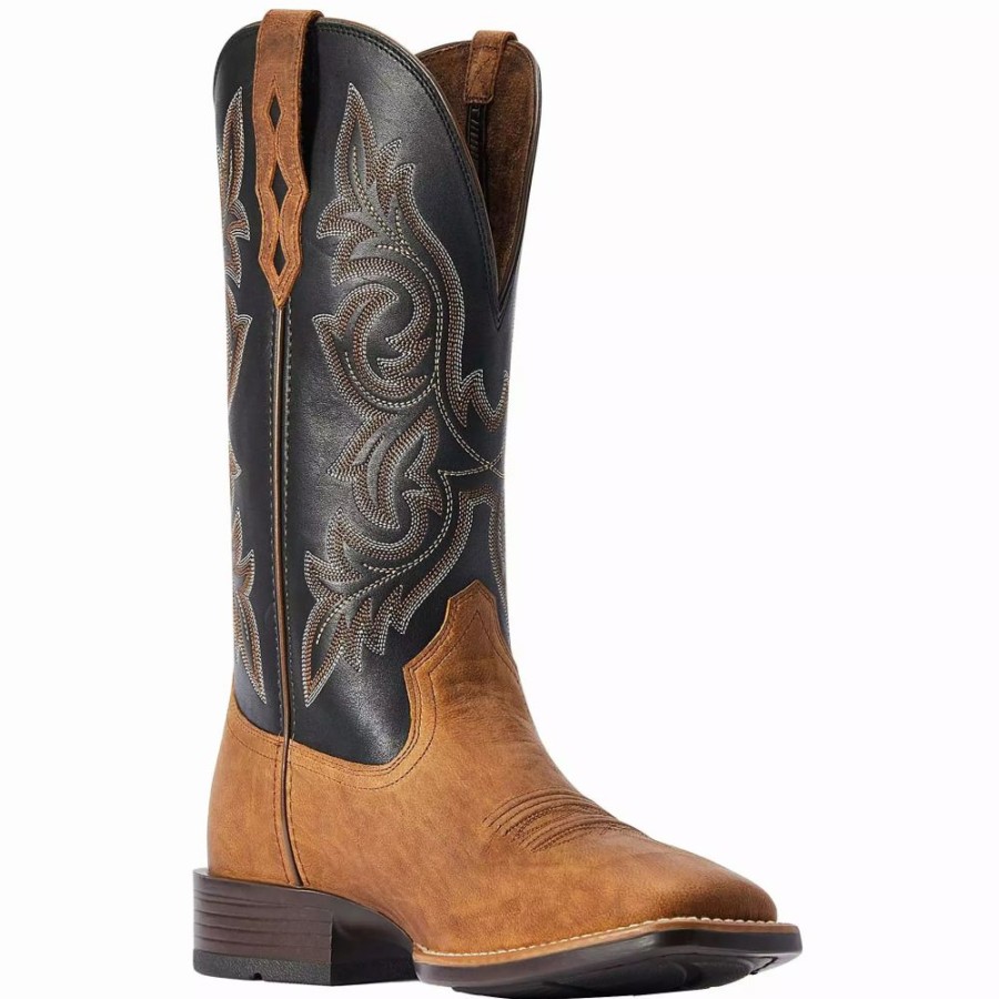 Men * | Ariat Men'S Drover Ultra Sorrel Crunch 13In. Limousine Black Top