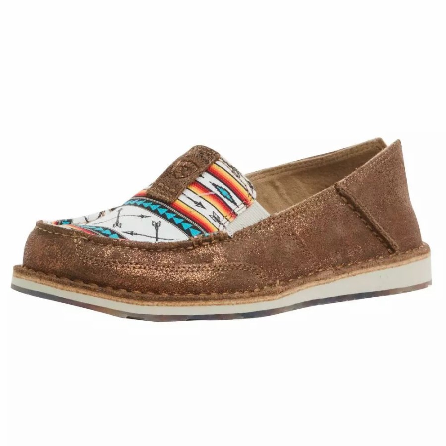 Women * | Ariat Women'S Cruiser Rose Gold/ Aztec Arrow Print Casual