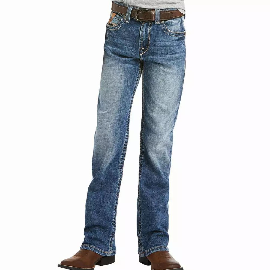 Kids * | Ariat Boys B4 Relaxed Dakota Jeans