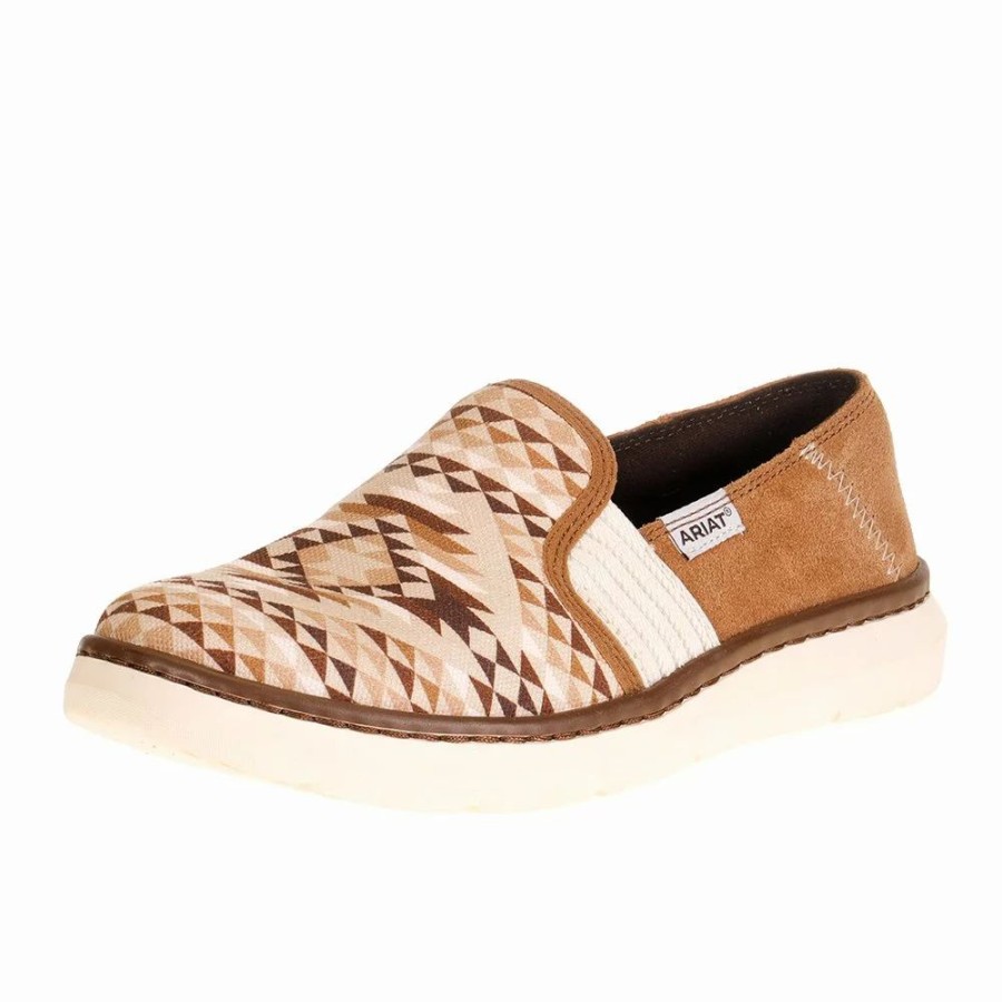 Women * | Womens Ariat Tan Diamond Aztec Ryder Casual