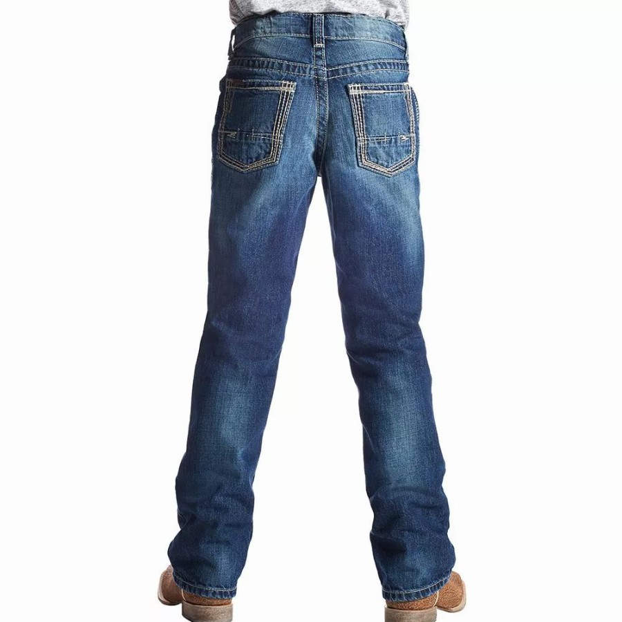 Kids * | Ariat Boy'S B5 Boundary Med Wash Jeans