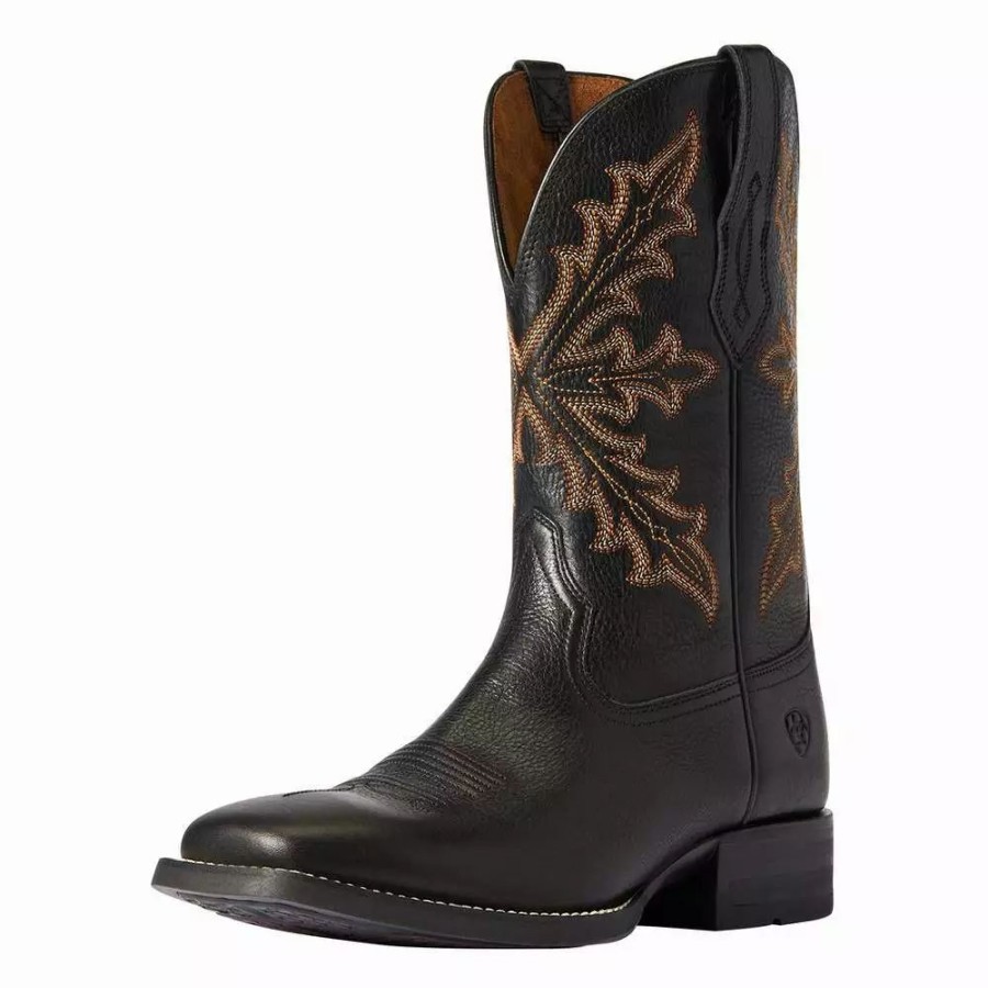 Men * | Ariat Men'S Qualifier Night Sky 11In. Night Black Top Square Toe