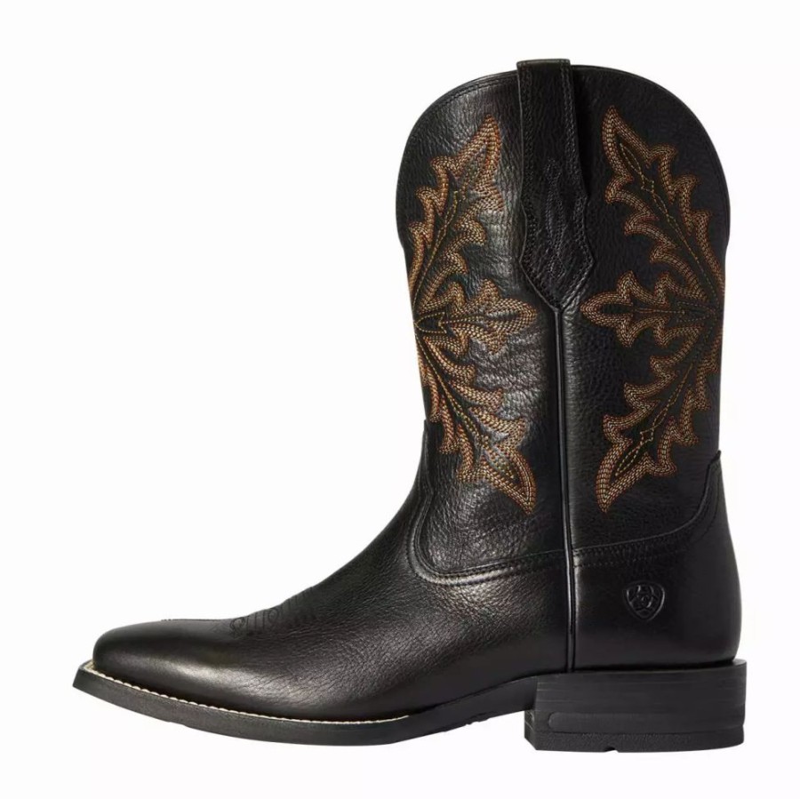 Men * | Ariat Men'S Qualifier Night Sky 11In. Night Black Top Square Toe