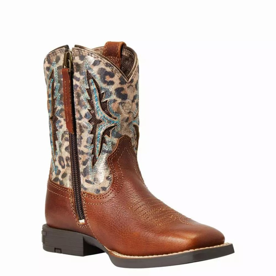 Kids * | Ariat Children'S Venttek Metallic Leopard Boot