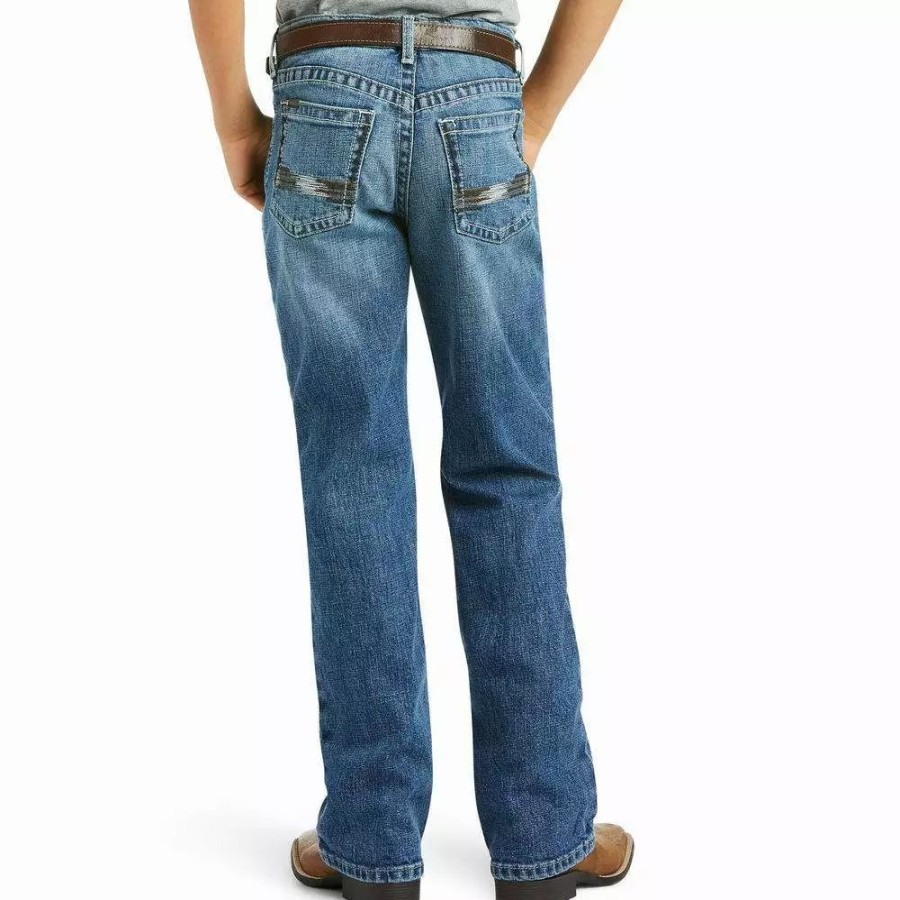 Kids * | Ariat Boy'S B4 Relaxed Stretch Vaquero Fashion Boot Cut Jean