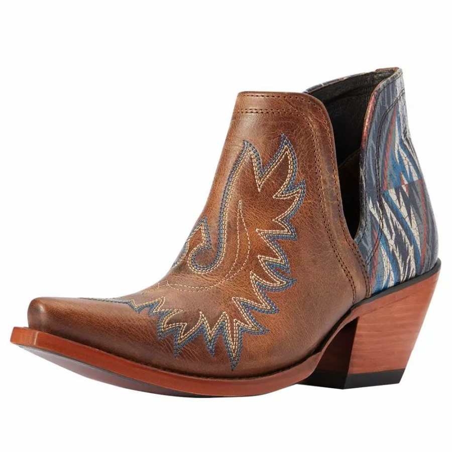 Women * | Ariat Women'S Dixon Chimayo Tan Bootie