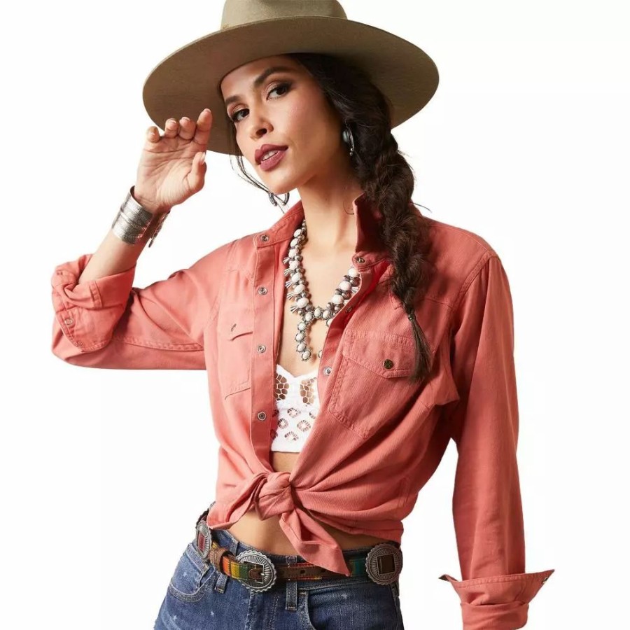 Women * | Ariat Women'S Real Jurlington Snap Shirt