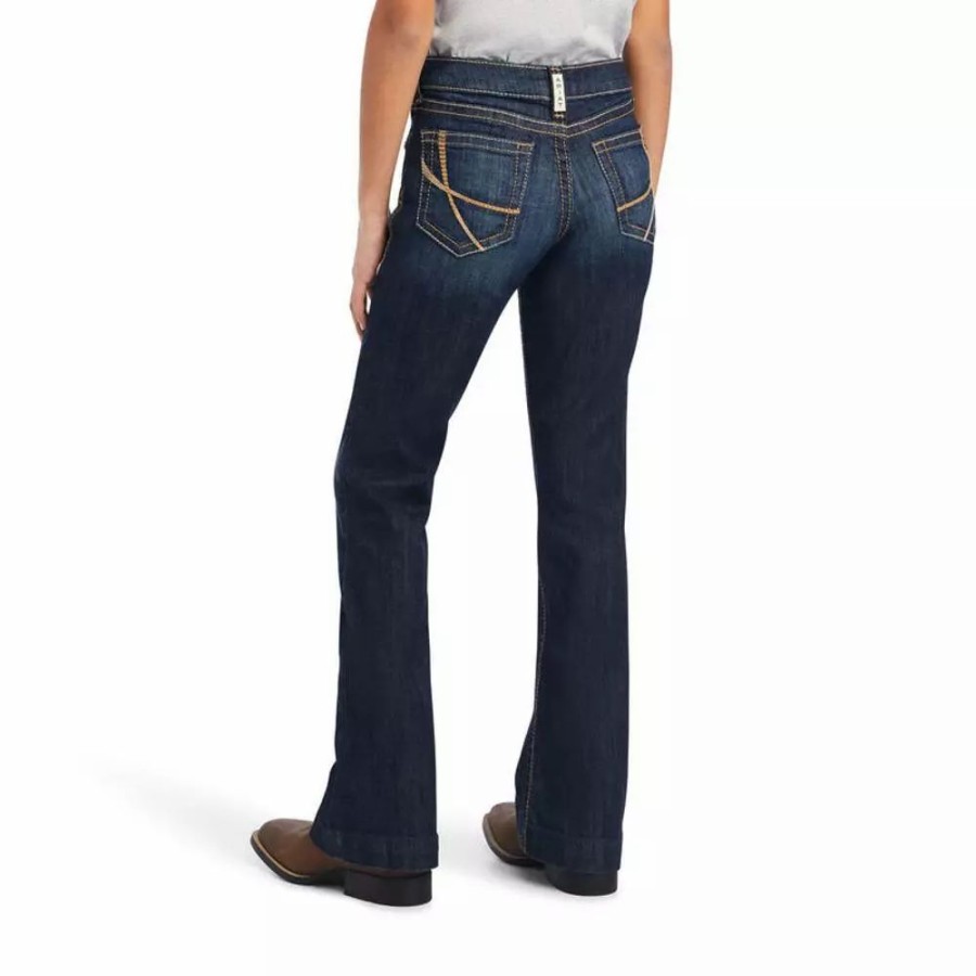 Kids * | Ariat Girl'S R.E.A.L. Trouser Maggie Wide Leg Jean