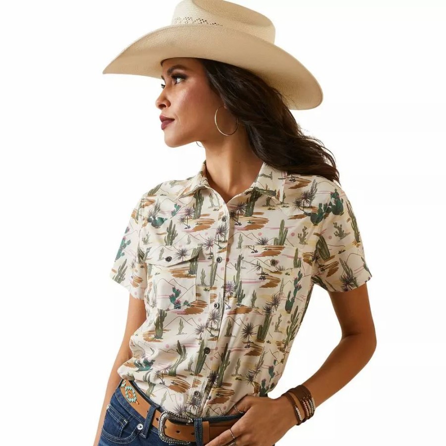 Women * | Ariat Women'S Western Venttek Shirt