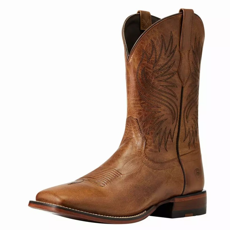 Men * | Ariat Men'S Brown Circuit Wagner Square Toe Western Boot