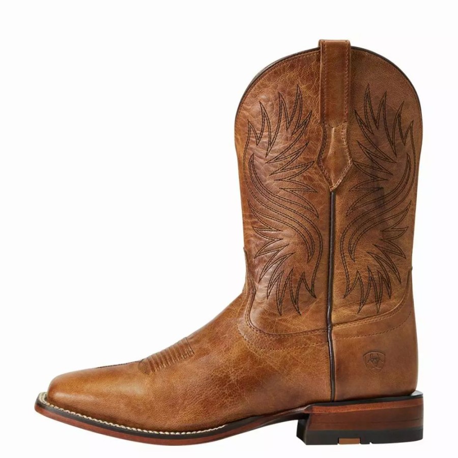 Men * | Ariat Men'S Brown Circuit Wagner Square Toe Western Boot