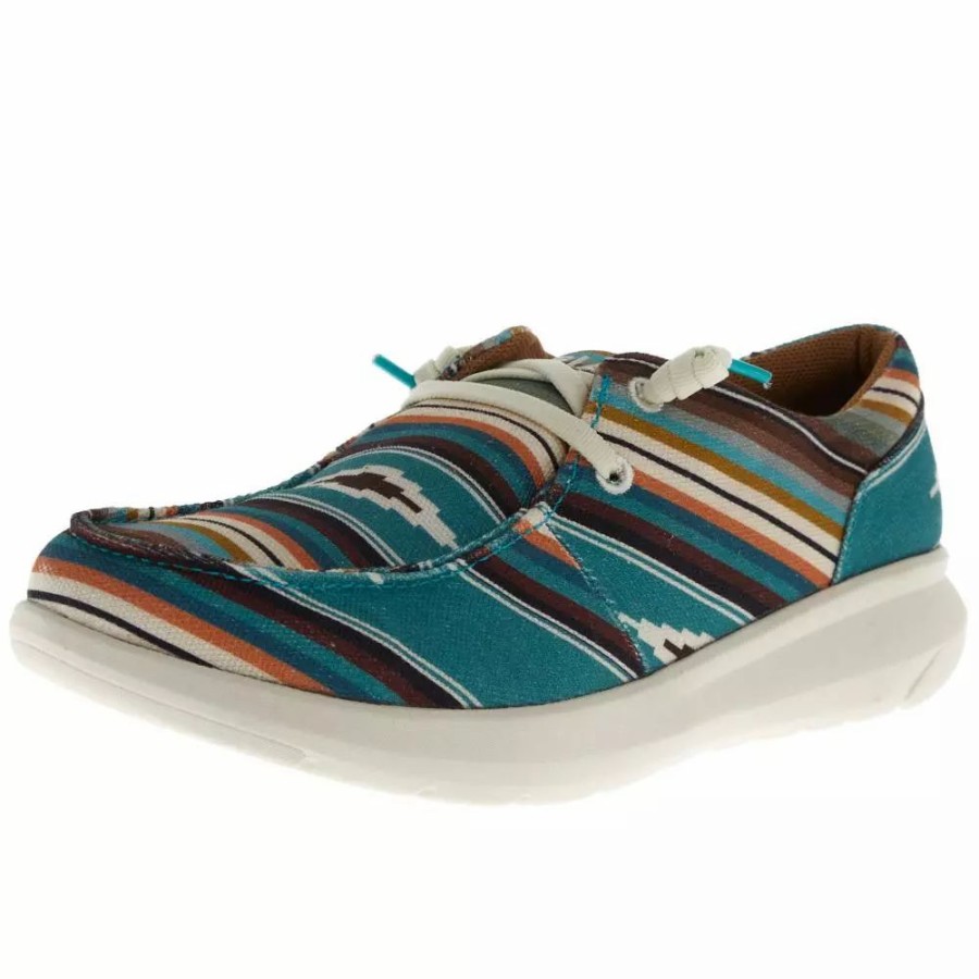 Women * | Ariat Women'S Hilo Turquoise Serape Lace Up Shoe