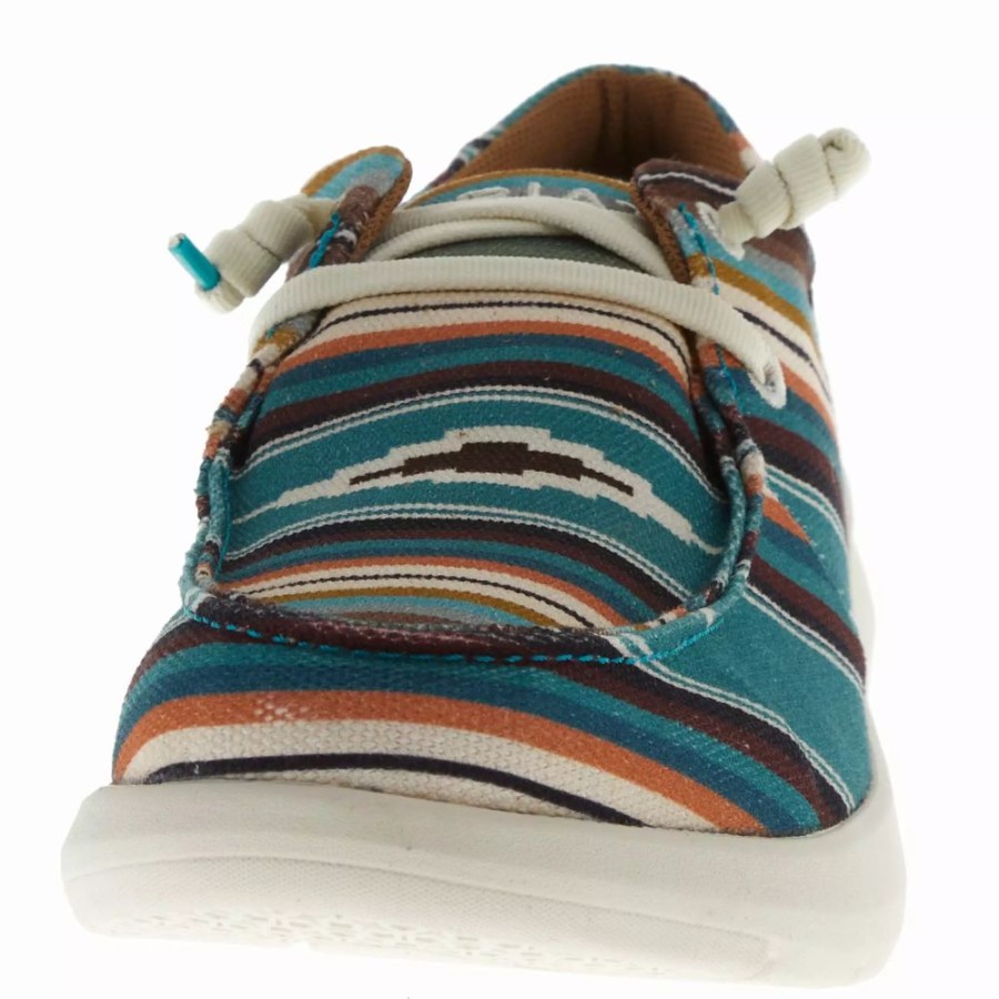 Women * | Ariat Women'S Hilo Turquoise Serape Lace Up Shoe