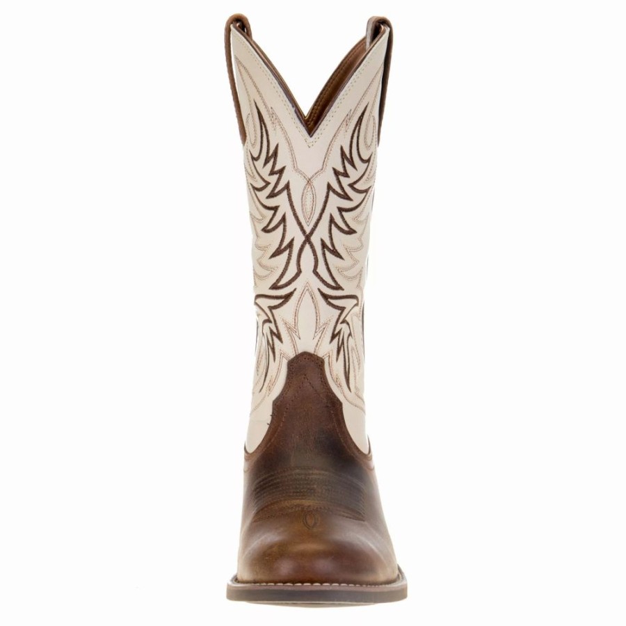 Men * | Men'S Ariat Sport Horseman Cattail Brown 13In. Dover Brown Top Boot