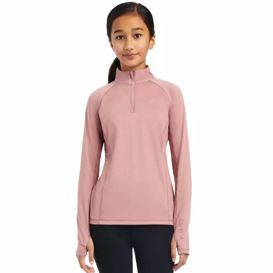 Kids * | Ariat Girl'S Lowell 2.0 1/4 Zip Baselayer