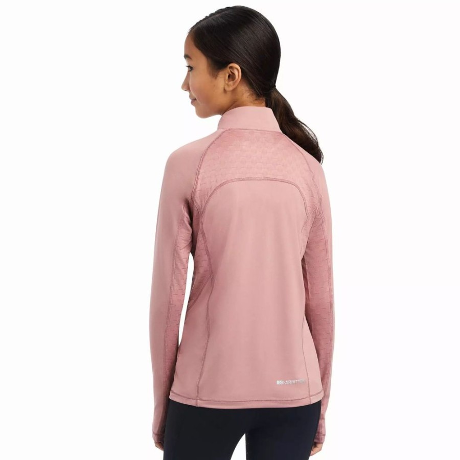 Kids * | Ariat Girl'S Lowell 2.0 1/4 Zip Baselayer