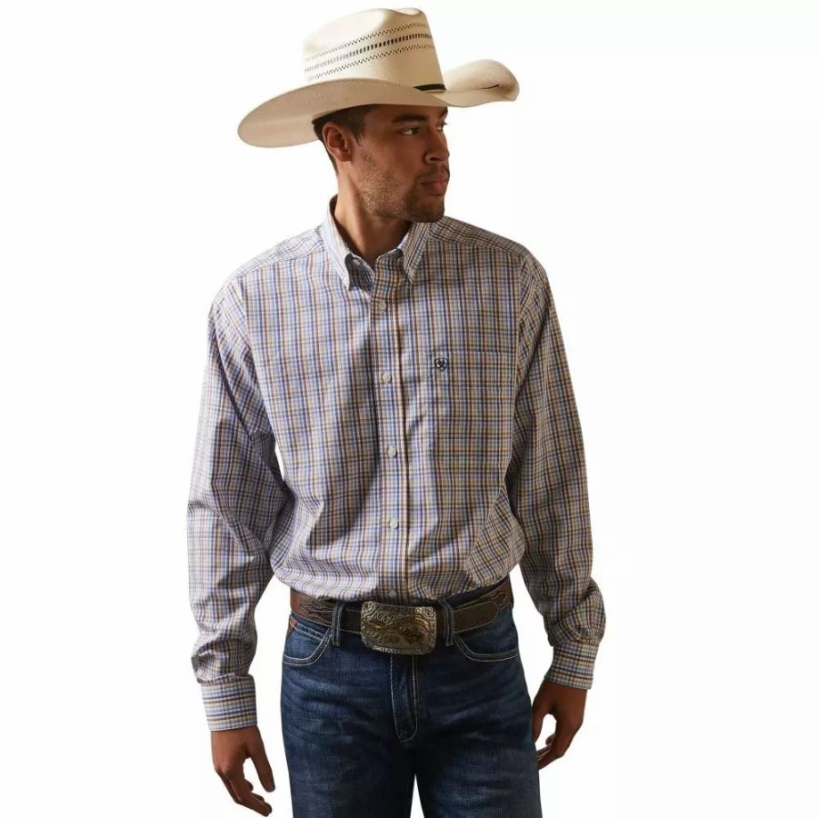 Men * | Ariat Men'S Wrinkle Free Arther Classic Fit Shirt