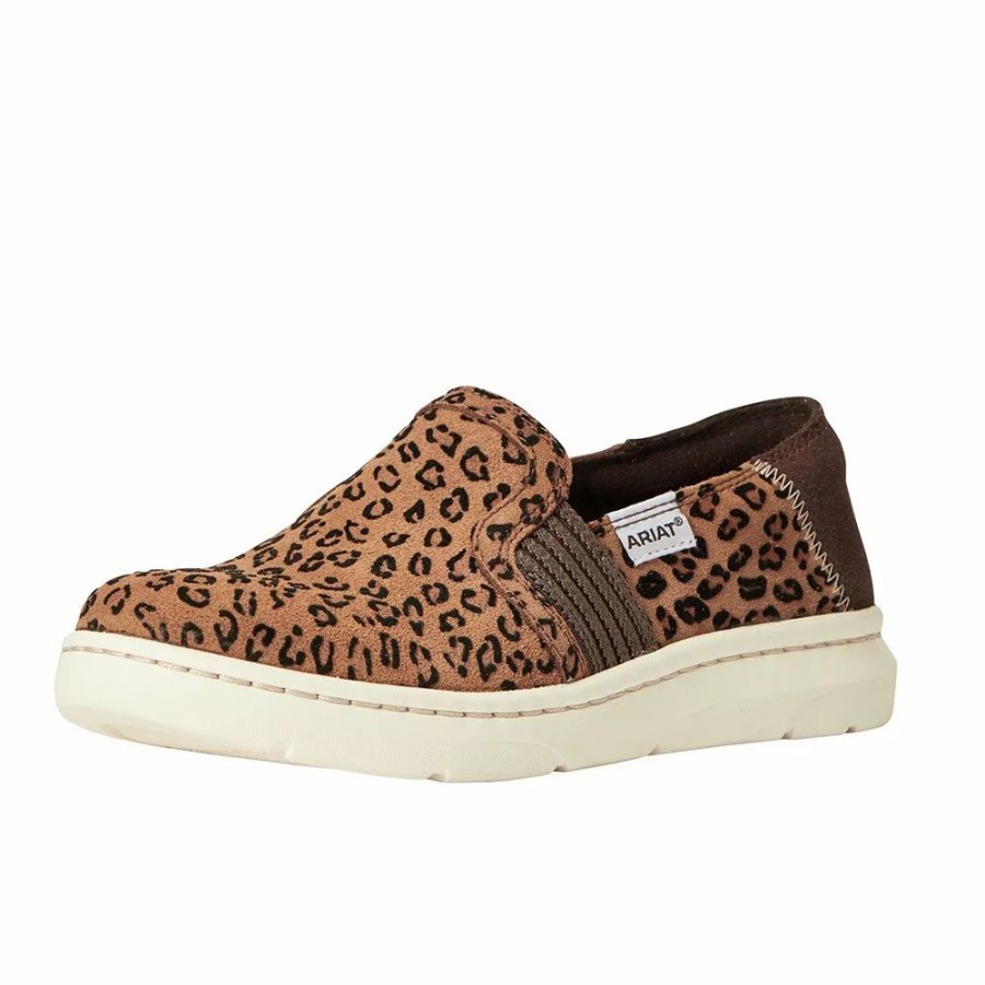 Women * | Womens Ariat Ryder Leopard Print Casual