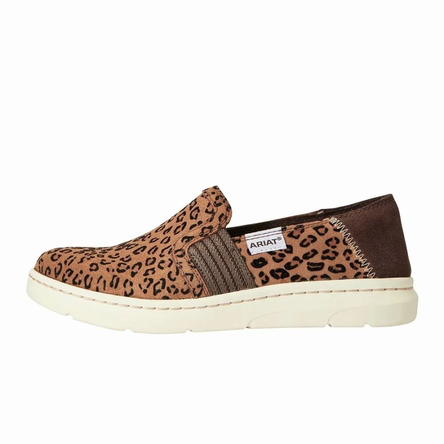 Women * | Womens Ariat Ryder Leopard Print Casual